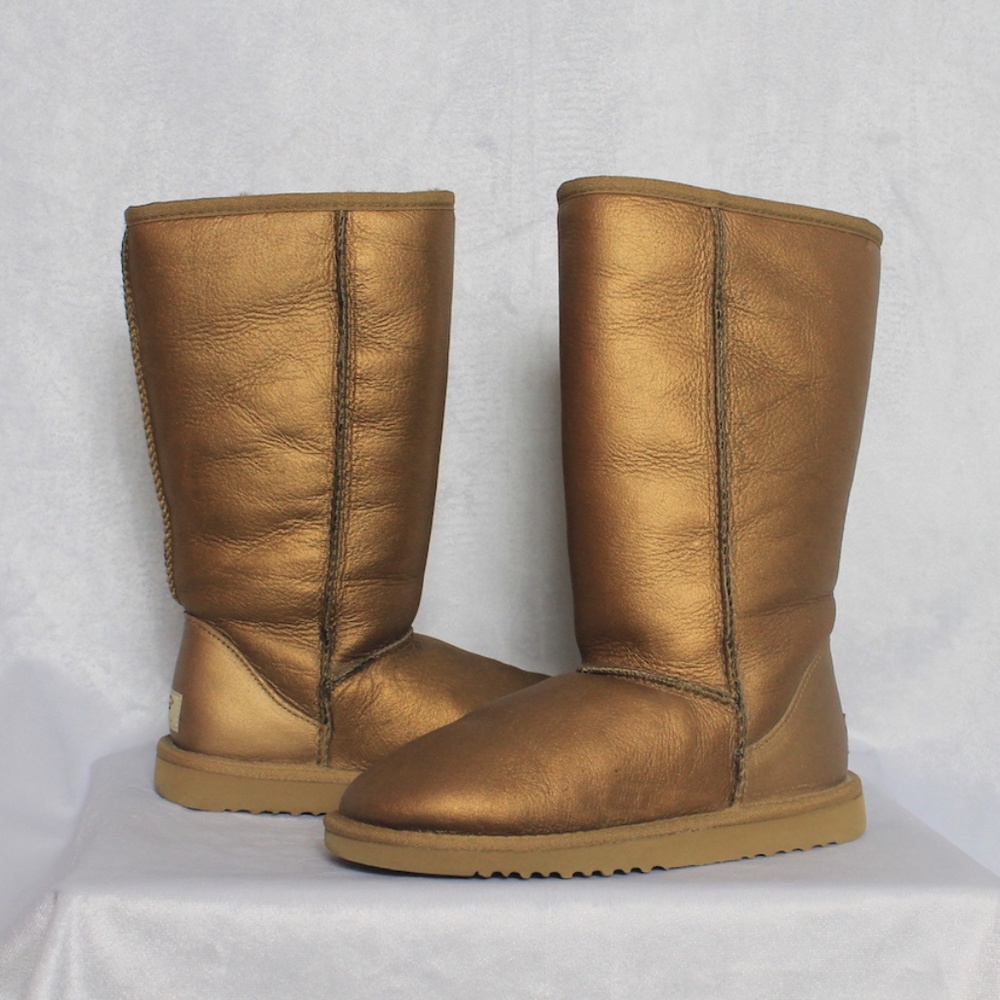 UGG Classic Tall Metallic Bronze Boots